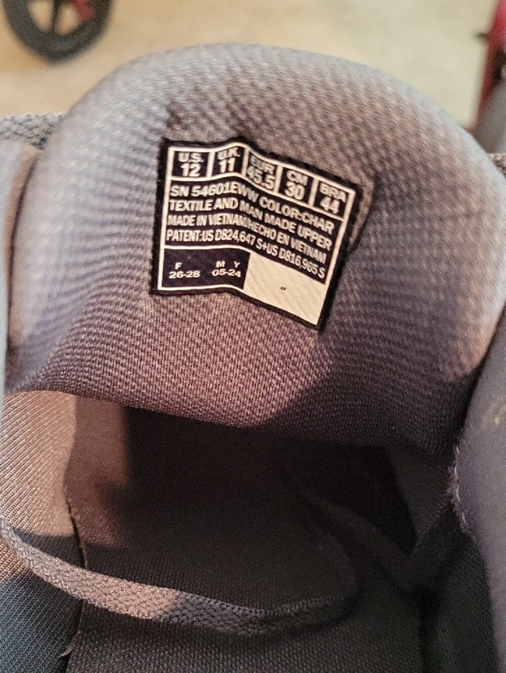 Skechers New Men’s Charcoal Gray Mesh Slip-On Sneakers - 12 X-Wide. - Picture 5 of 5